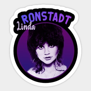 Linda Ronstadt - Retro Style Sticker